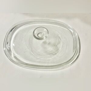 PYREX Glass Oval Replacement Lid F12C for Corning French White 1.5 Qt Casserole